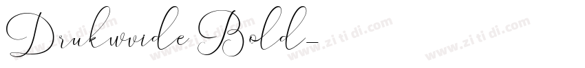 Drukwvide Bold字体转换